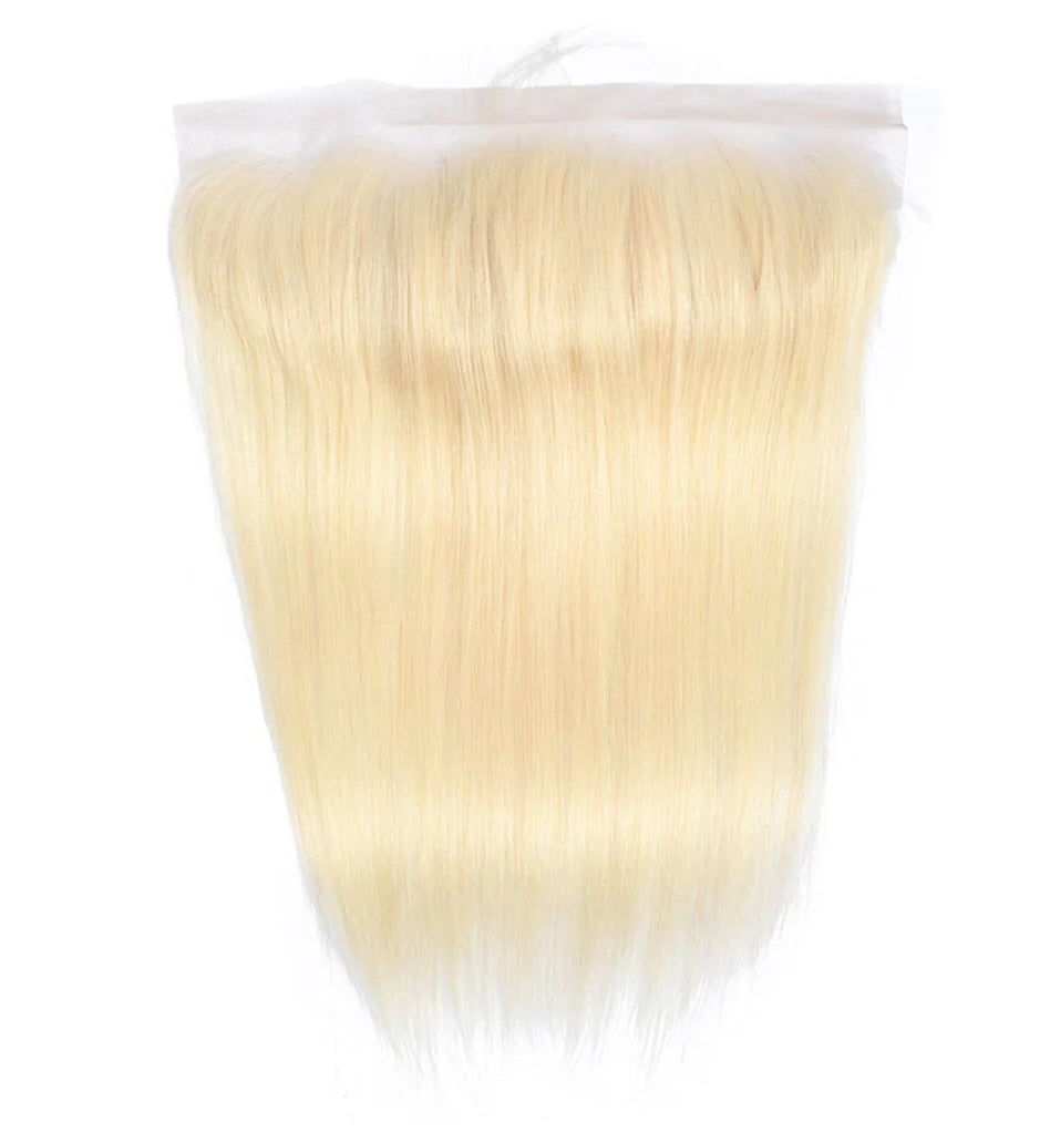 Transparent Virgin Hair Lace Frontal Blonde Straight