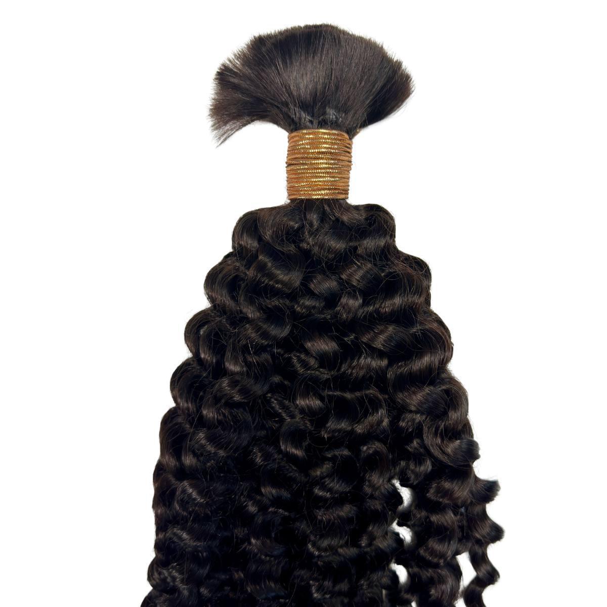 Kinky Curly Bulk Human Hair Extensions