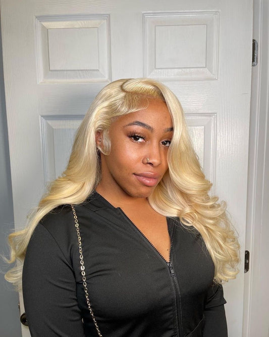 Transparent Lace Front Blonde Body Wave Wig