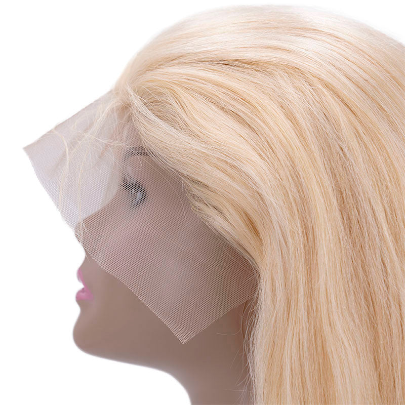 Virgin Blonde Straight 13x4 Lace Front Wig